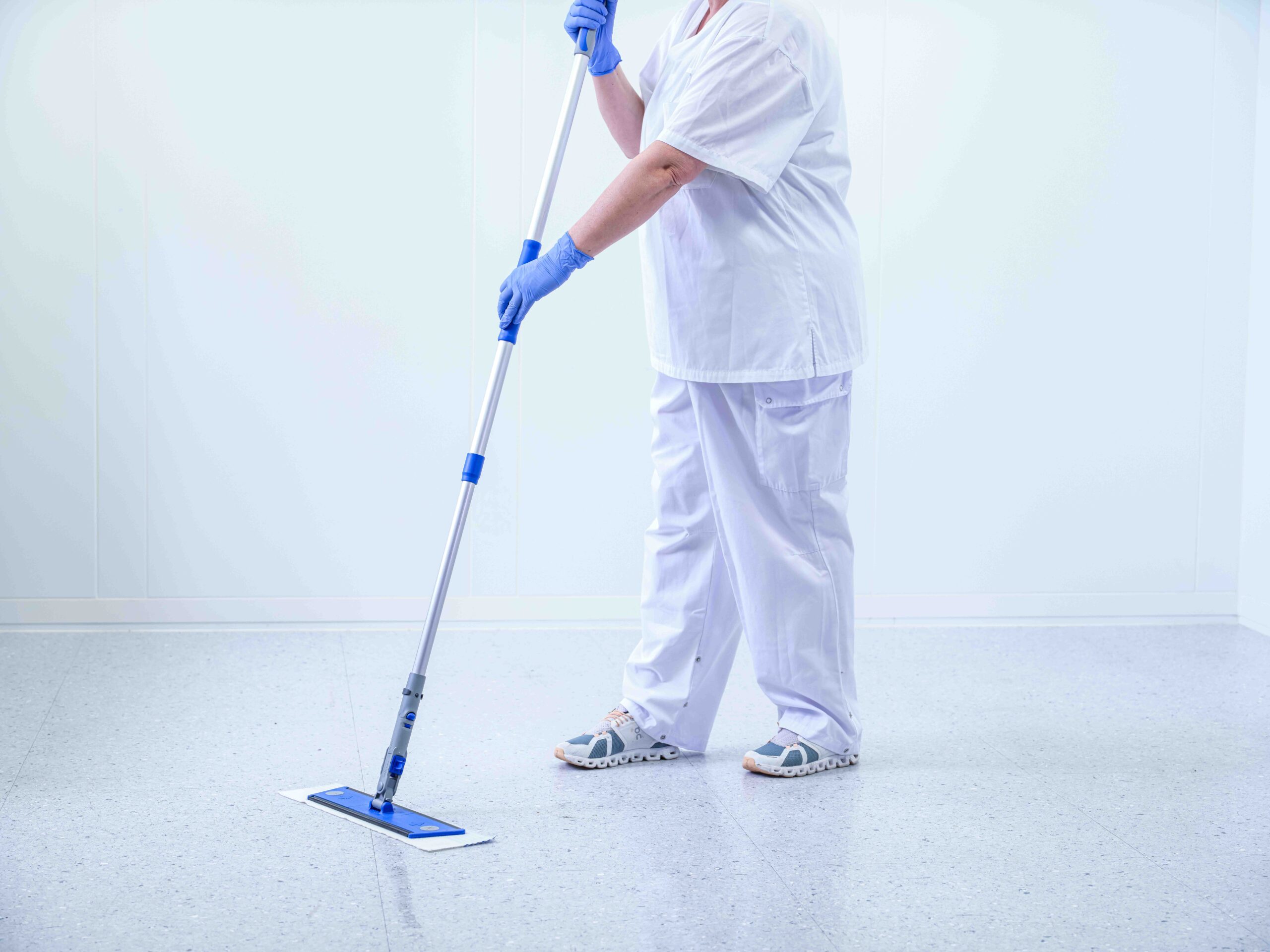 Bodenwischen in einem Spital
